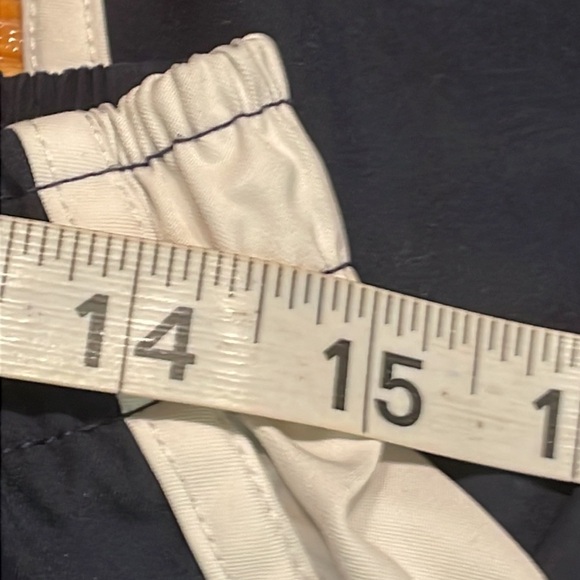 Large Nike navy blue white side stripe pockets split side athletic track pants - Picture 14 of 16